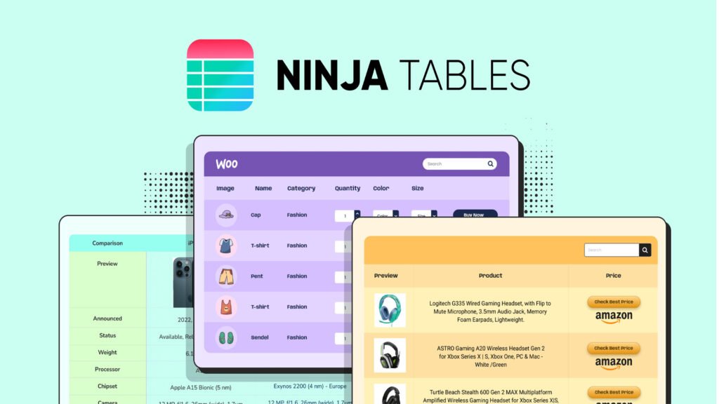 Ninja Tables